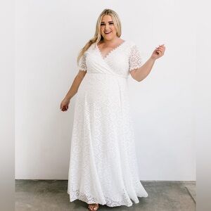 Baltic born Venice lace dress bridal